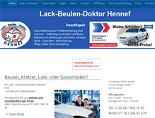 Tablet Screenshot of lackdoktor-hennef.de